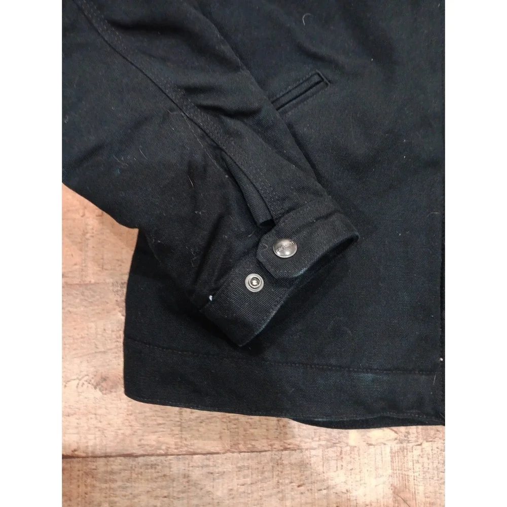 Carhartt Barn Jacket Men Black Relaxed Fit Blanket Lined OJ3828-M Rare‎ Limited